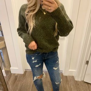 Cozy Olive Green Sweater